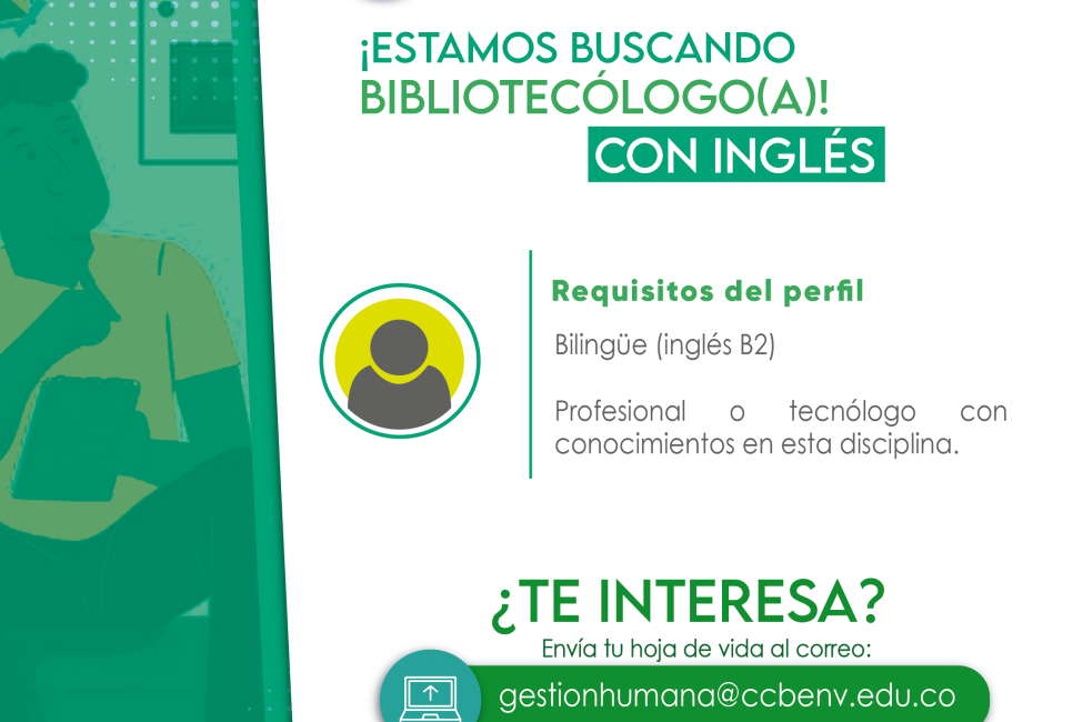 oferta laboral Bibliotecólogo con inglés