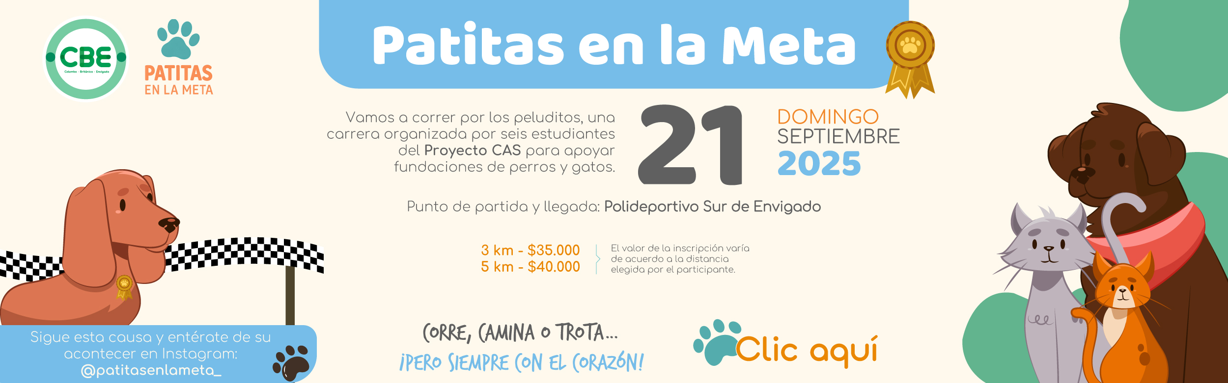 Carrera Patitas en la Meta CBE